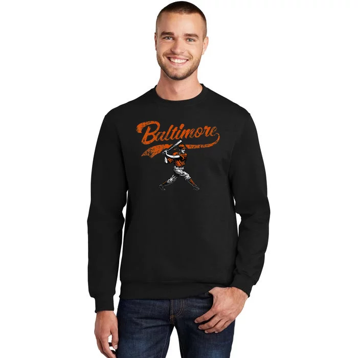 Baltimore Retro Vintage Baseball Classic Maryland Sweatshirt