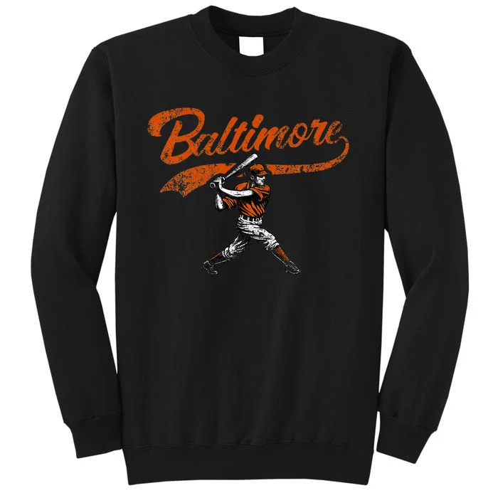 Baltimore Retro Vintage Baseball Classic Maryland Sweatshirt