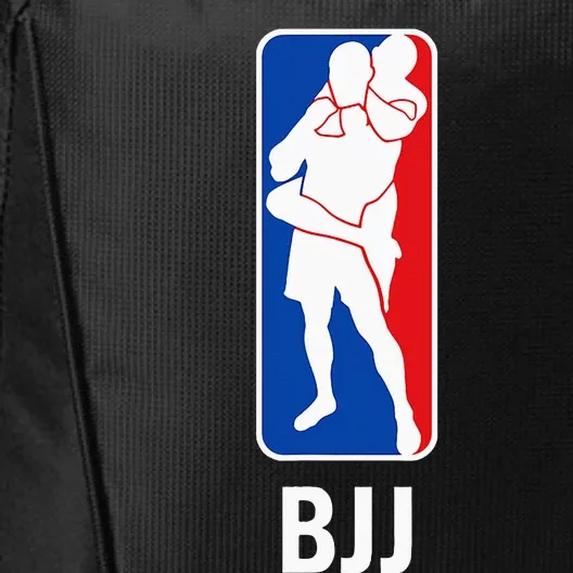 BJJ Red White and Blue Silhouette Logo by FloyaRoll Jiujitsu City Backpack