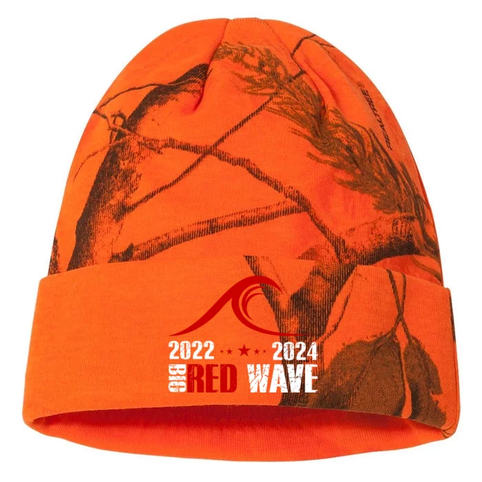 Big Red Wave Pro Republican 2024 Kati - 12in Camo Beanie