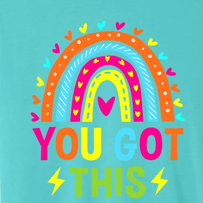 Boho Rainbow You Got This Funny Testing Day Teacher Students ChromaSoft Performance T-Shirt