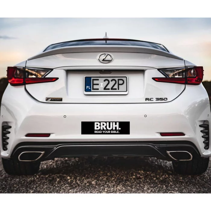 Bruh Read Your Bible Christian Faith Meme Belief Bumper Sticker