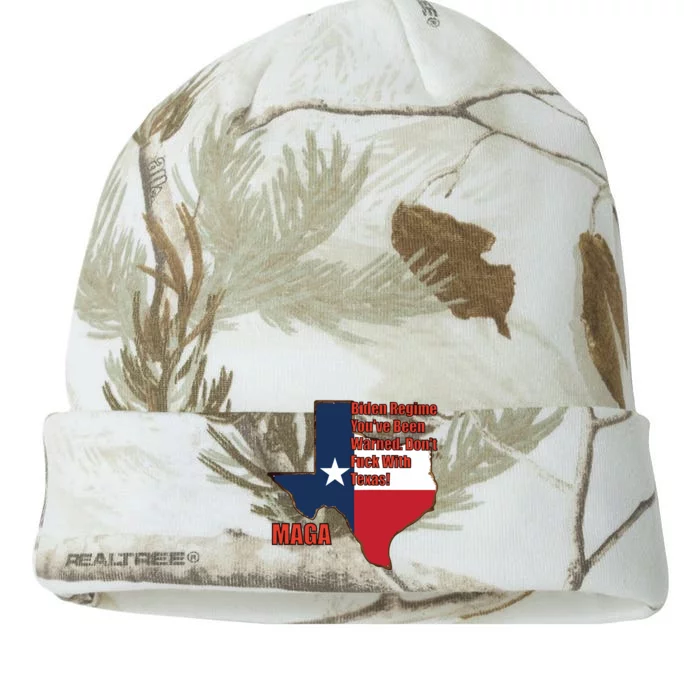 Biden Regine YouVe Been Warned DonT Fuck With Texas Maga Kati - 12in Camo Beanie