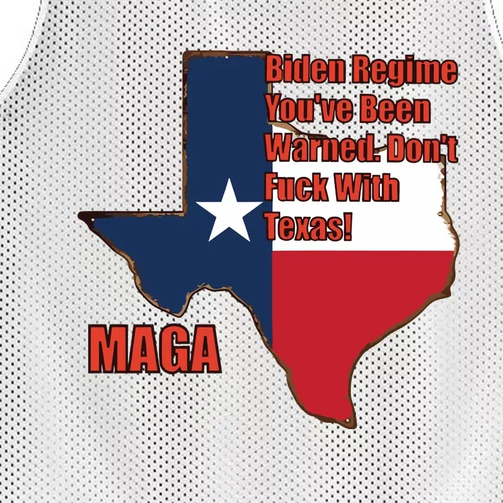 Biden Regine YouVe Been Warned DonT Fuck With Texas Maga Mesh Reversible Basketball Jersey Tank