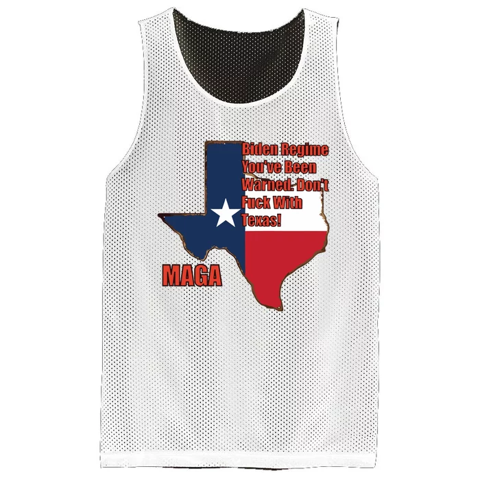 Biden Regine YouVe Been Warned DonT Fuck With Texas Maga Mesh Reversible Basketball Jersey Tank