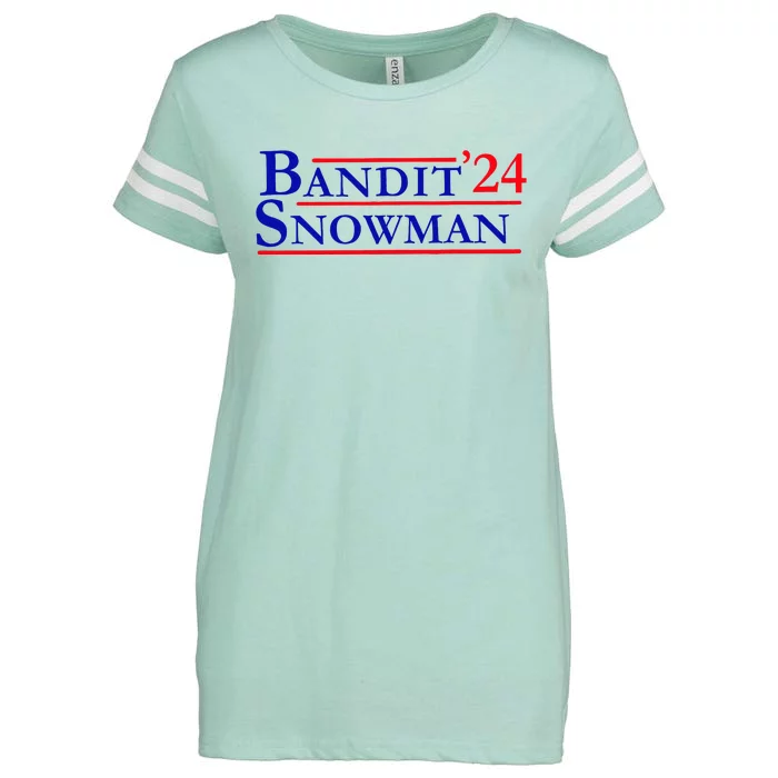 Bandit Snowman 24 Retro Election Style Funny 2024 Bandit Enza Ladies Jersey Football T-Shirt