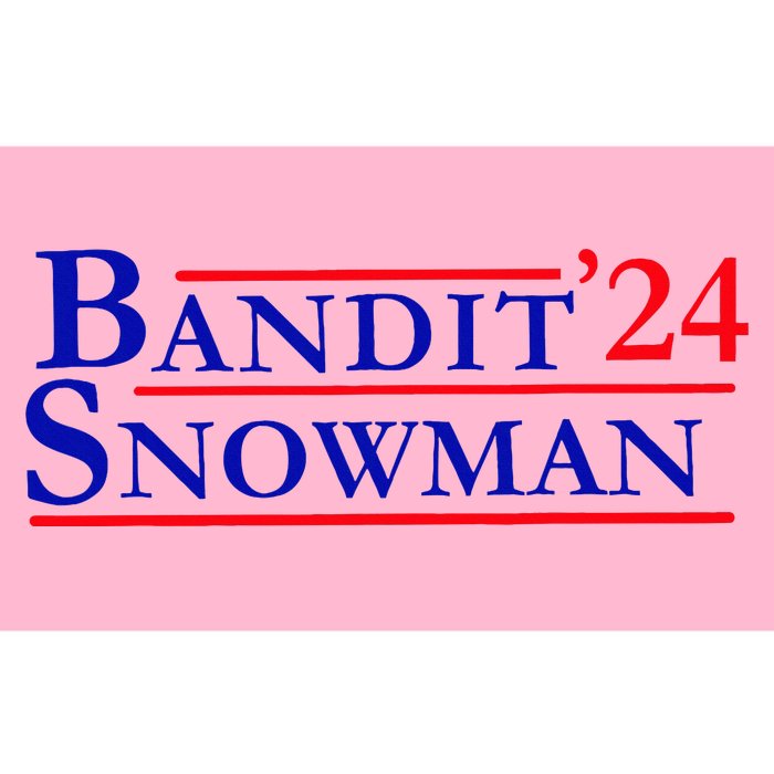 Bandit Snowman 24 Retro Election Style Funny 2024 Bandit Bumper Sticker