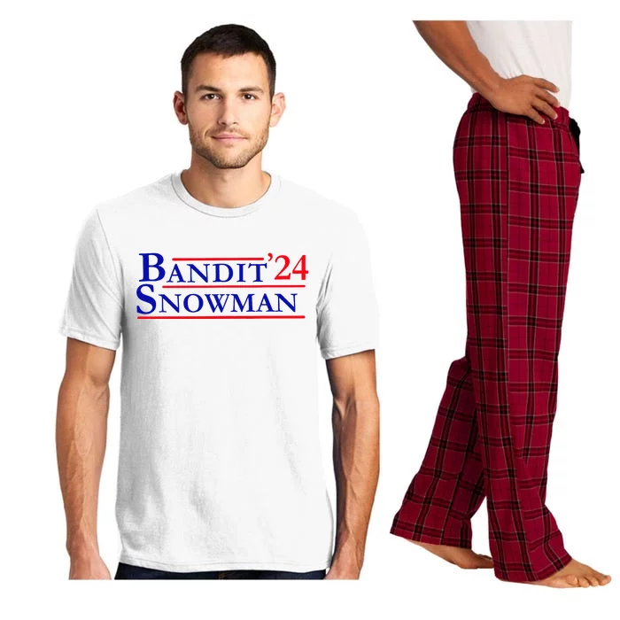 Bandit Snowman 24 Retro Election Style Funny 2024 Bandit Pajama Set