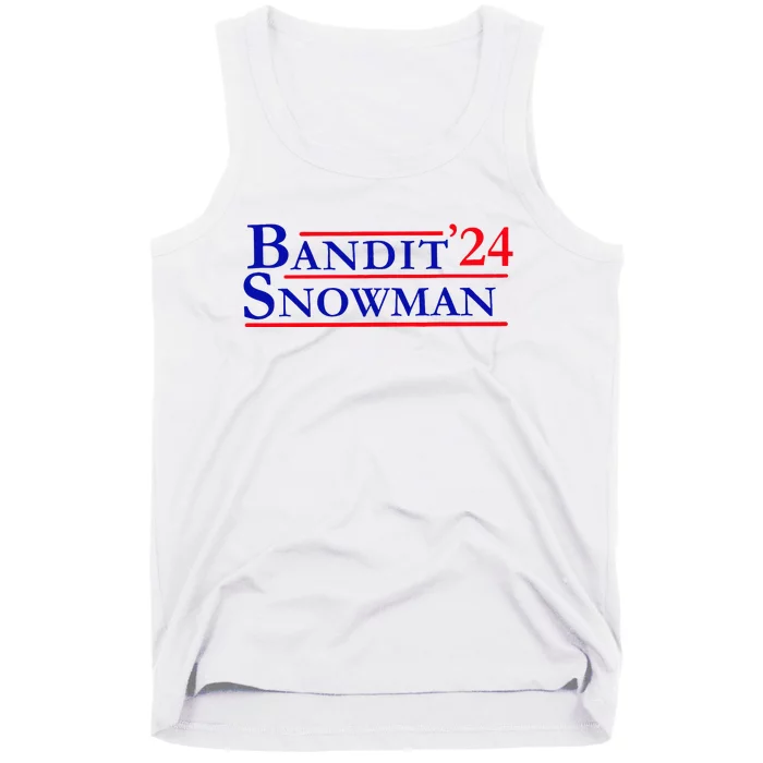 Bandit Snowman 24 Retro Election Style Funny 2024 Bandit Tank Top