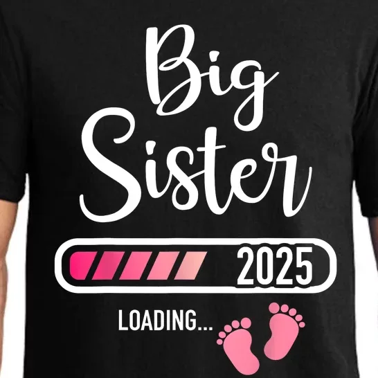 Big Sister 2025 Loading Bar For Pregnancy Announcement Pajama Set