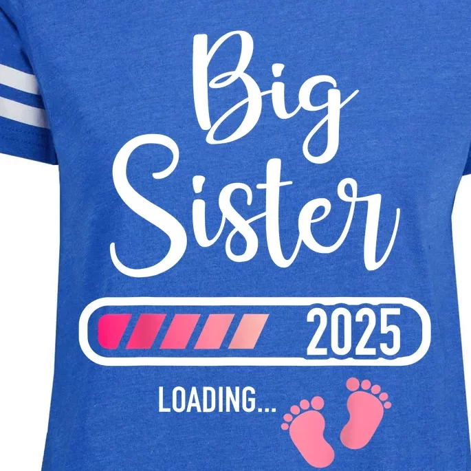 Big Sister 2025 Loading Bar For Pregnancy Announcement Enza Ladies Jersey Football T-Shirt