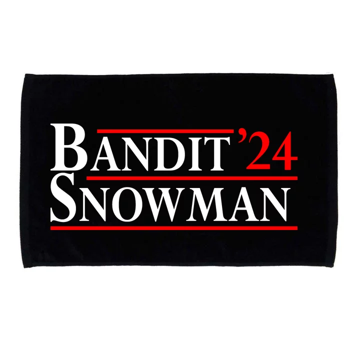 Bandit Snowman 2024 Election Funny Gift Microfiber Hand Towel