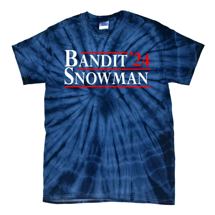 Bandit Snowman 2024 Election Funny Gift Tie-Dye T-Shirt