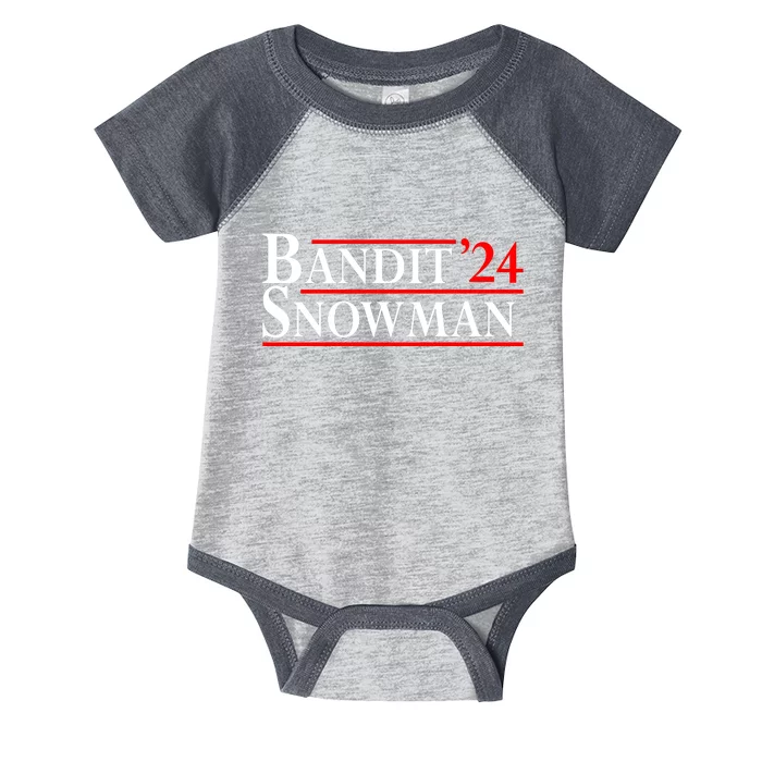 Bandit Snowman 2024 Election Funny Gift Infant Baby Jersey Bodysuit