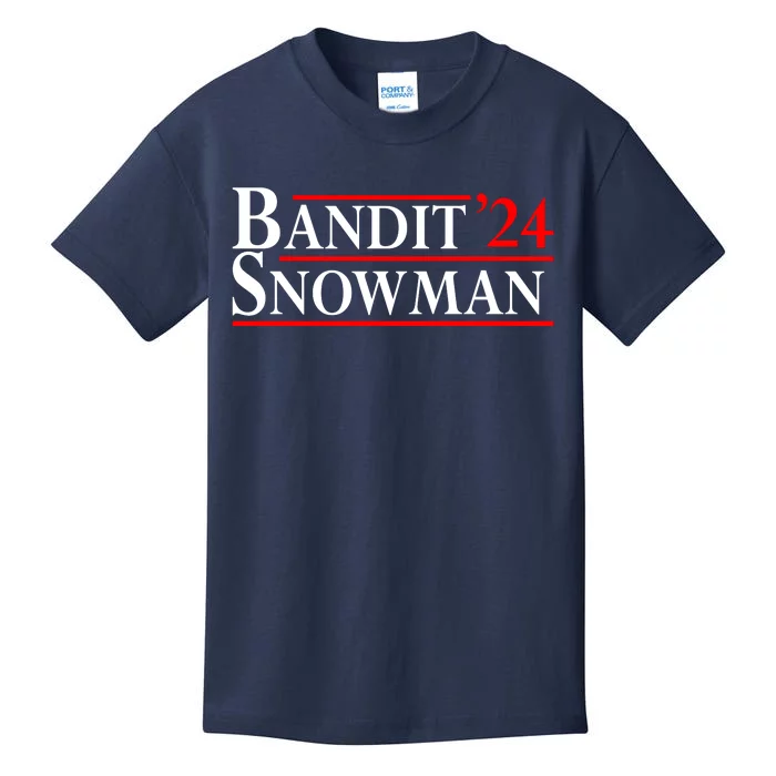 Bandit Snowman 2024 Election Funny Gift Kids T-Shirt