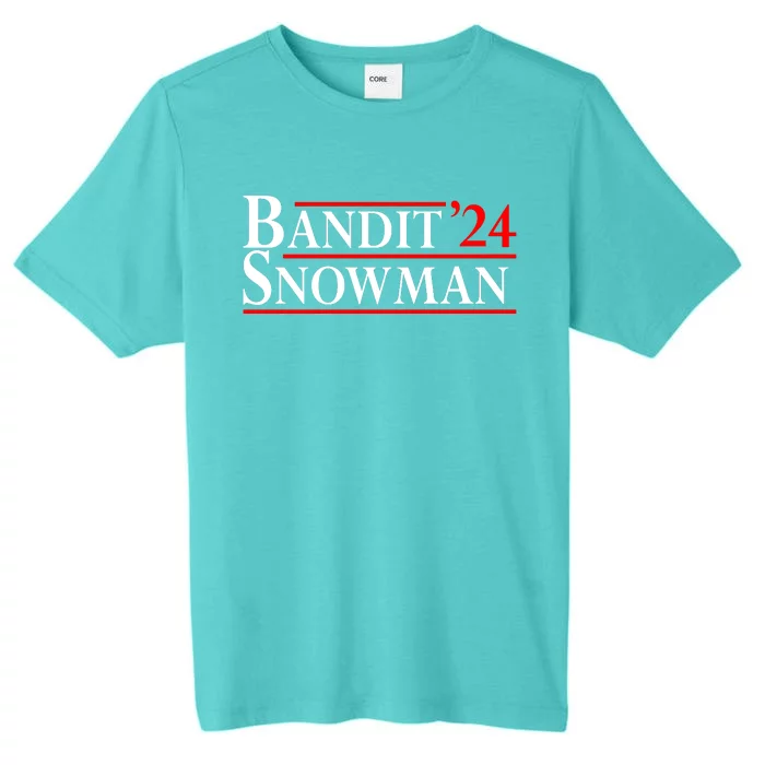 Bandit Snowman 2024 Election Funny Gift ChromaSoft Performance T-Shirt