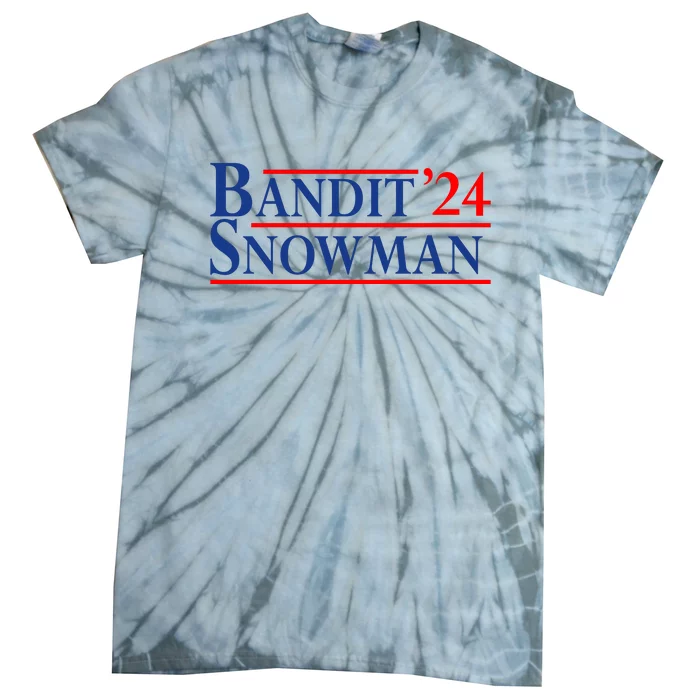 Bandit Snowman 2024 Election Funny Gift Tie-Dye T-Shirt