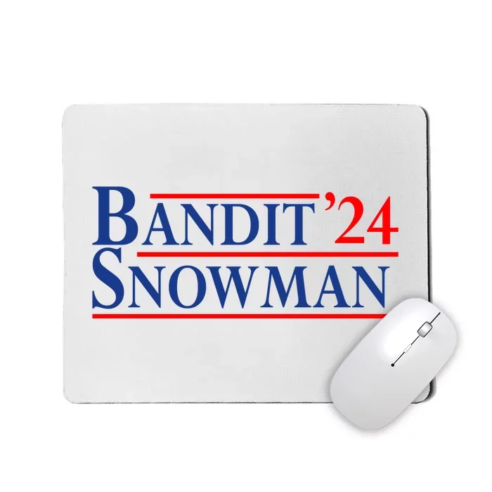 Bandit Snowman 2024 Election Funny Gift Mousepad