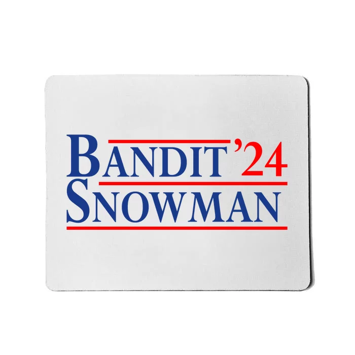 Bandit Snowman 2024 Election Funny Gift Mousepad