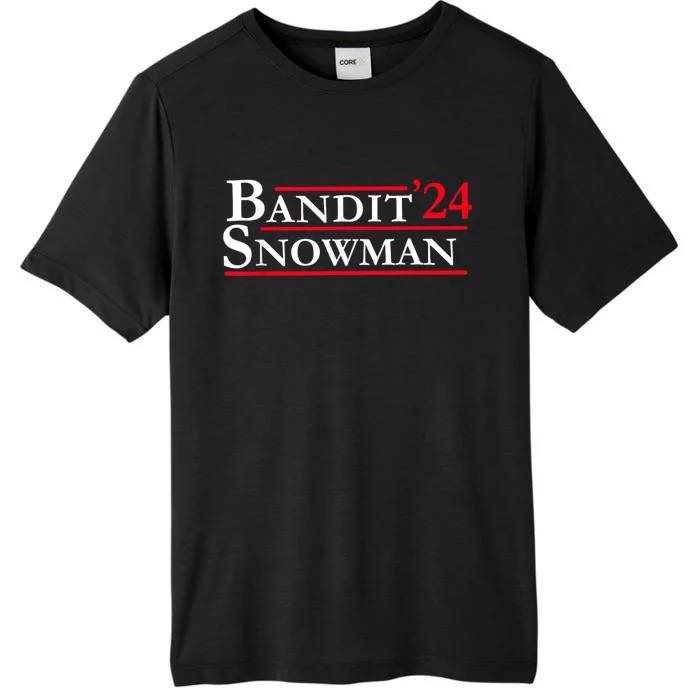 Bandit Snowman 2024 Election Funny Gift ChromaSoft Performance T-Shirt