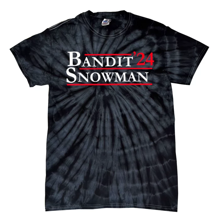 Bandit Snowman 2024 Election Funny Gift Tie-Dye T-Shirt