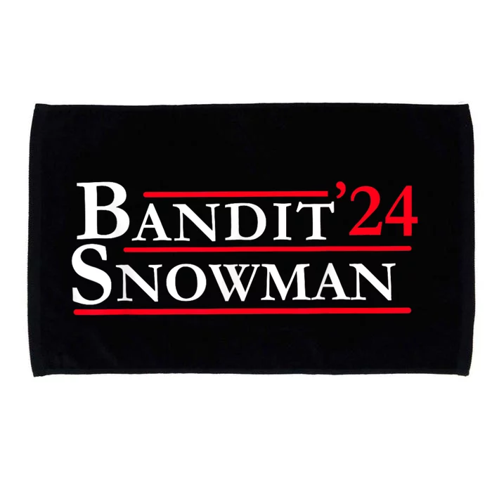 Bandit Snowman 2024 Election Funny Gift Microfiber Hand Towel