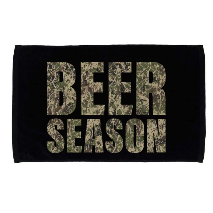 Beer Season 2 Camo Funny Deer Hunter Hunting Gift Microfiber Hand Towel