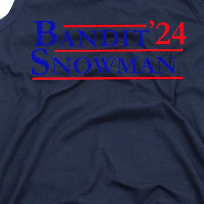 Bandit Snowman 24 Retro Election Style Funny 2024 Bandit Tank Top