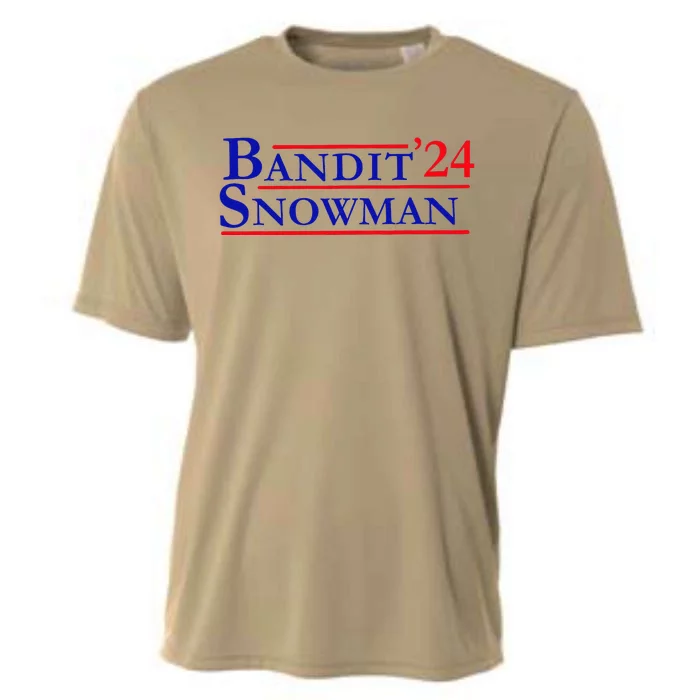 Bandit Snowman 24 Retro Election Style Funny 2024 Bandit Cooling Performance Crew T-Shirt