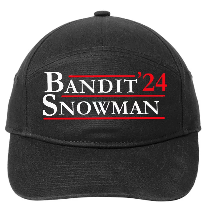 Bandit Snowman 24 Retro Election Style 7-Panel Snapback Hat