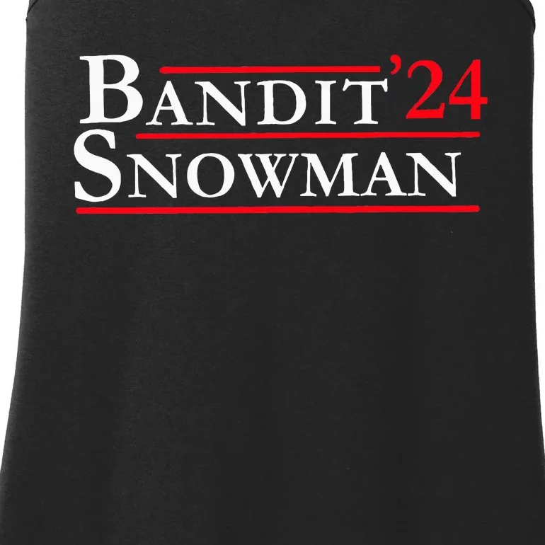 Bandit Snowman 24 Retro Election Style Ladies Essential Tank