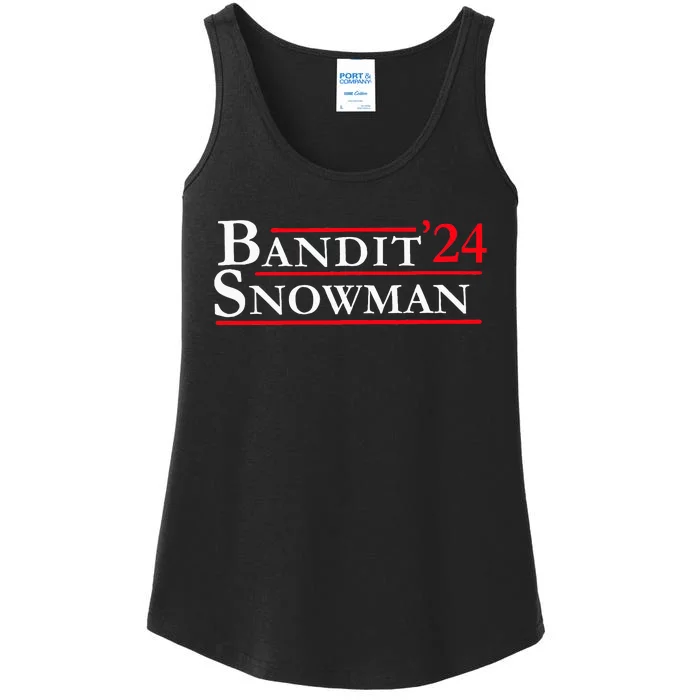 Bandit Snowman 24 Retro Election Style Ladies Essential Tank