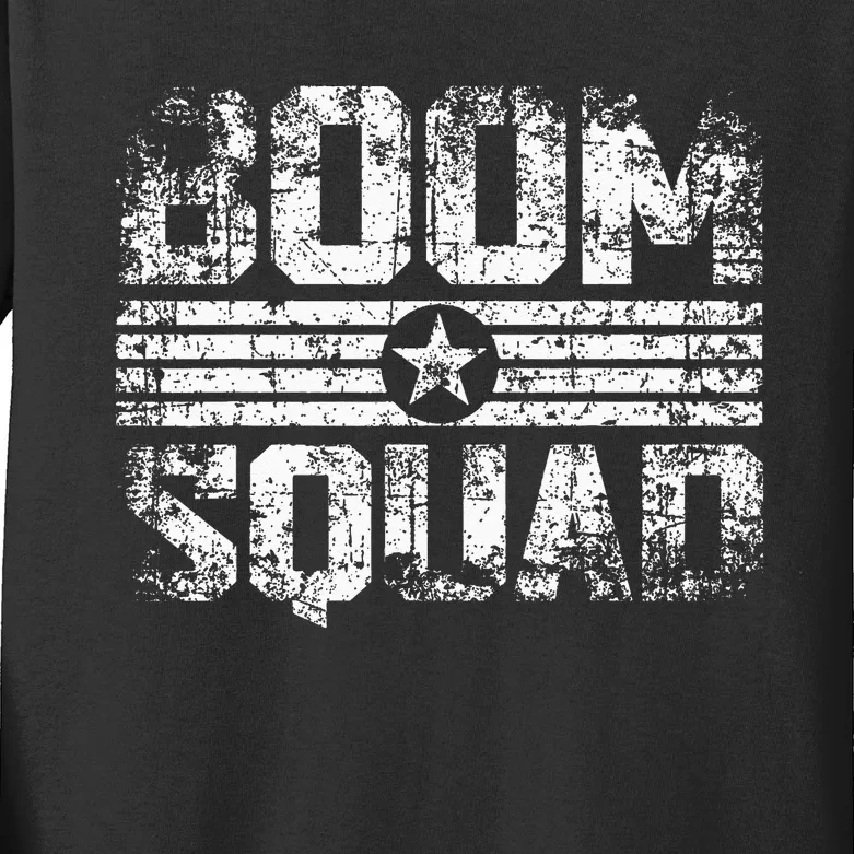 Boom Squad 4th Of July Firework Kids Long Sleeve Shirt