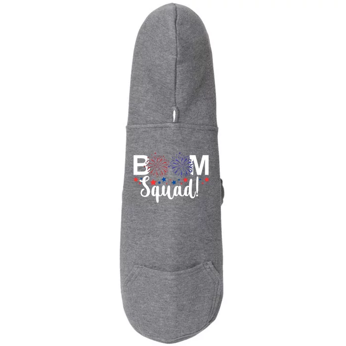 Boom Squad 4th Of July Doggie 3-End Fleece Hoodie