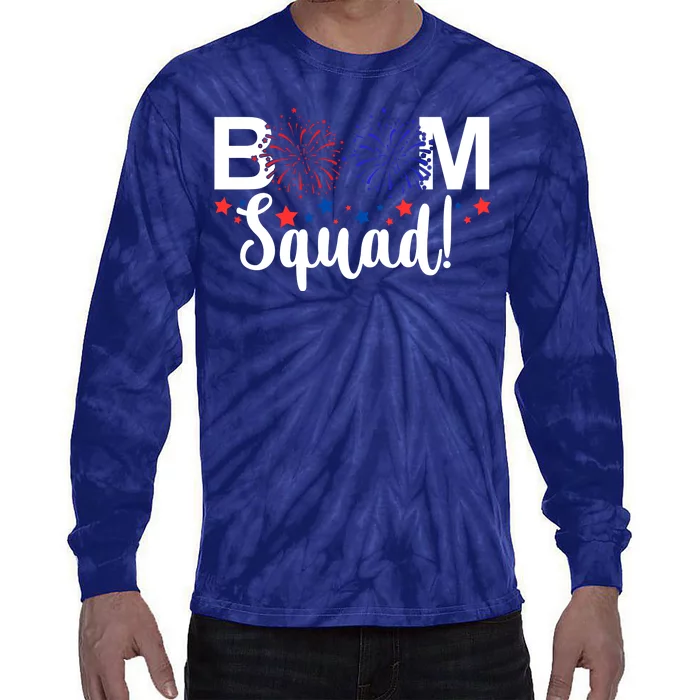 Boom Squad 4th Of July Tie-Dye Long Sleeve Shirt