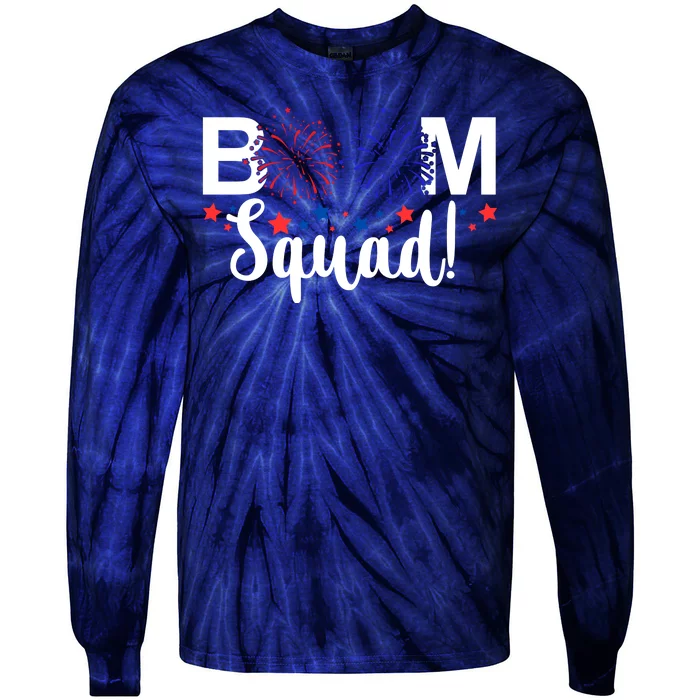 Boom Squad 4th Of July Tie-Dye Long Sleeve Shirt