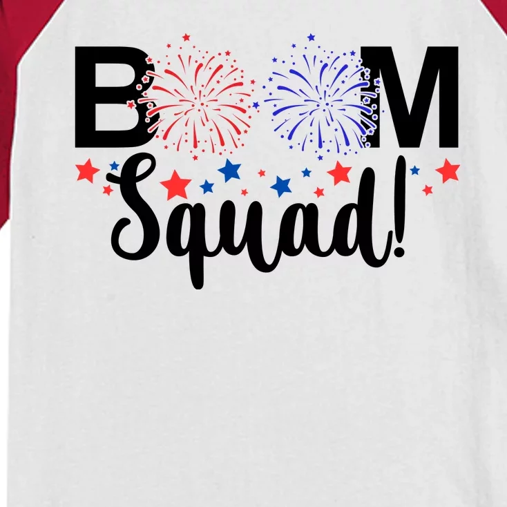 Boom Squad 4th Of July Kids Colorblock Raglan Jersey