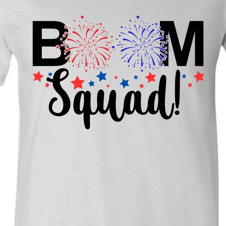 Boom Squad 4th Of July V-Neck T-Shirt