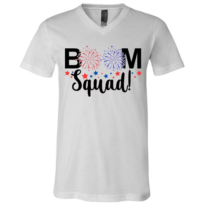 Boom Squad 4th Of July V-Neck T-Shirt