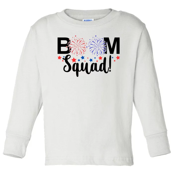 Boom Squad 4th Of July Toddler Long Sleeve Shirt