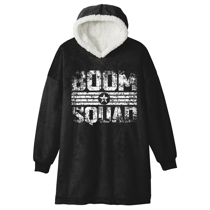 Boom Squad 4th Of July Firework Hooded Wearable Blanket