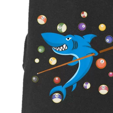 Billiard Shark 8 Ball Player Pool Table Cue Stick Snooker Doggie 3-End Fleece Hoodie