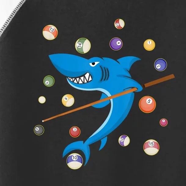 Billiard Shark 8 Ball Player Pool Table Cue Stick Snooker Toddler Fine Jersey T-Shirt