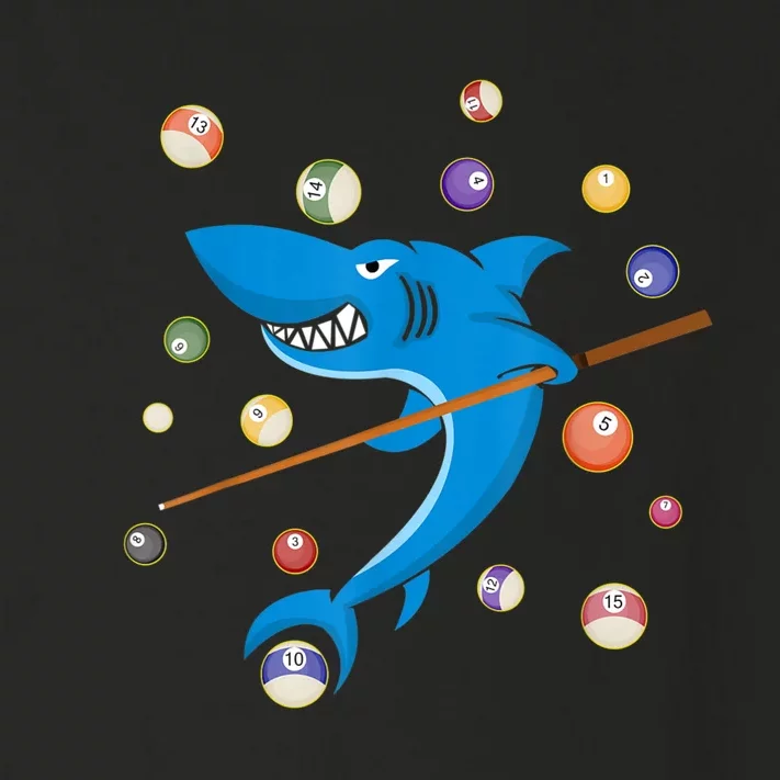 Billiard Shark 8 Ball Player Pool Table Cue Stick Snooker Toddler Long Sleeve Shirt