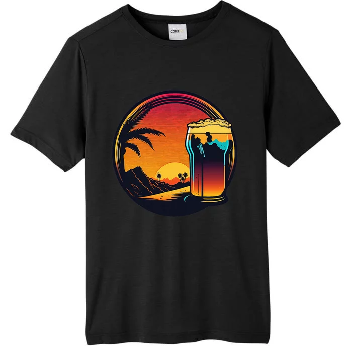 Beer Synthwave 80s Retrowave Aesthetic ChromaSoft Performance T-Shirt