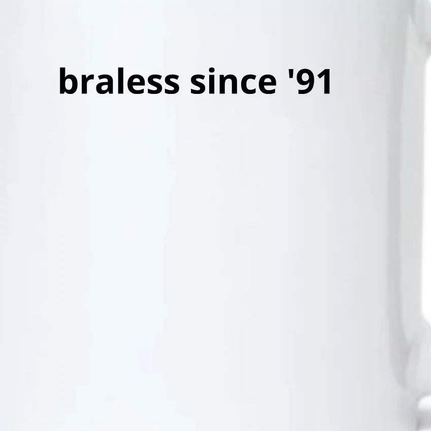 Braless Since '91 Black Color Changing Mug