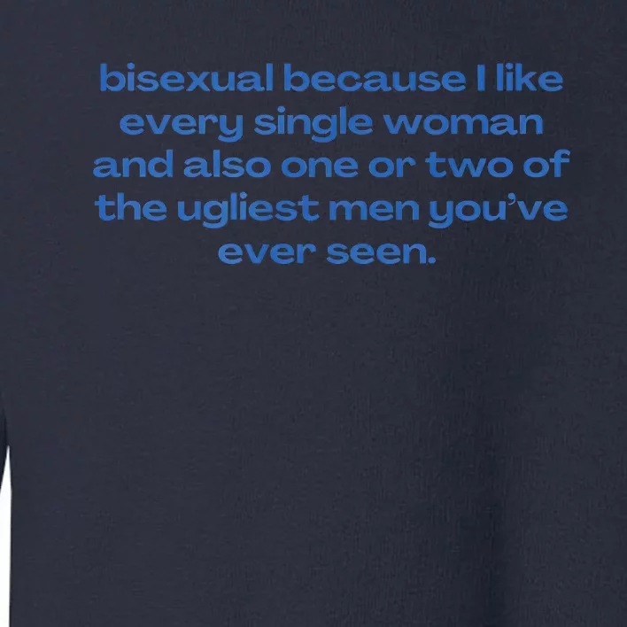 Bisexual Slogan 90s Style Lgbt Toddler Sweatshirt