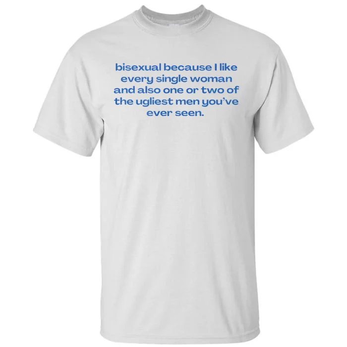 Bisexual Slogan 90s Style Lgbt Tall T-Shirt