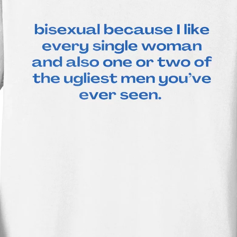 Bisexual Slogan 90s Style Lgbt Kids Long Sleeve Shirt