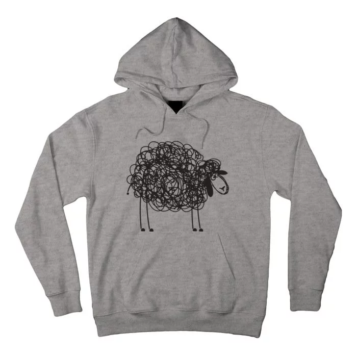 Black Sheepp Apparel Doodled With Texta Tall Hoodie